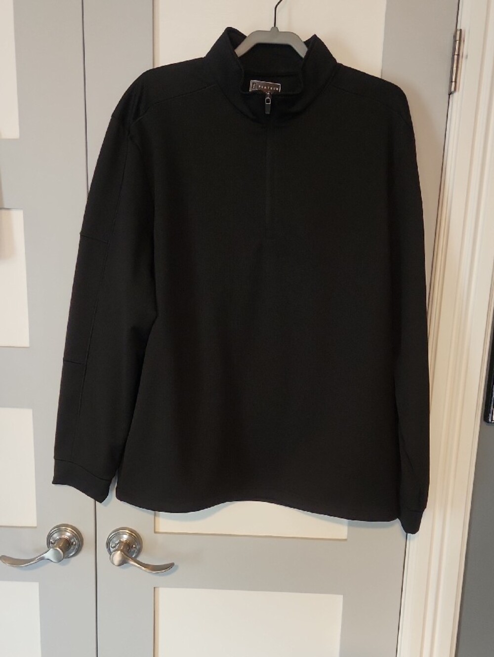 PGA TOUR Men’s Black Zip Mock-Neck Sweater